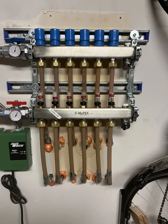 Plumber performing Gas Line Installation at a residential property in Lake Worth